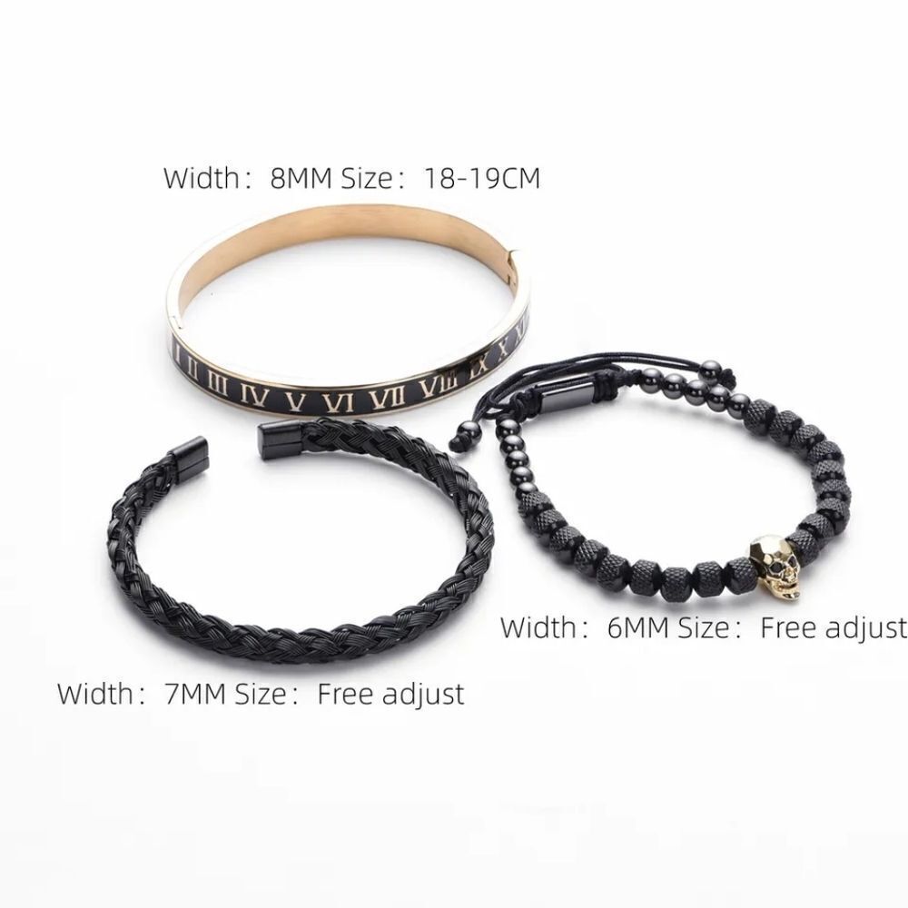 Skull Bracelet Set - Picture 3 of 3